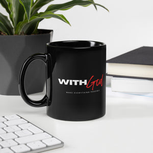 With God - Black Glossy Mug