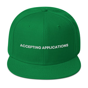 Accepting Applications - Snapback Hat