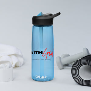 With God - Sports Water Bottle