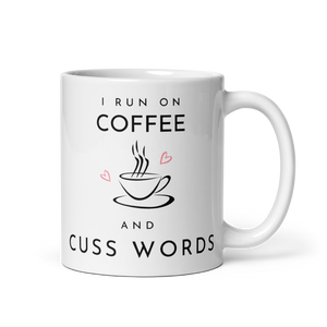 Coffee and Cuss Words - White Glossy Mug