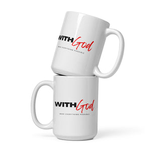 With God - White Glossy Mug