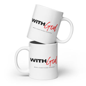 With God - White Glossy Mug