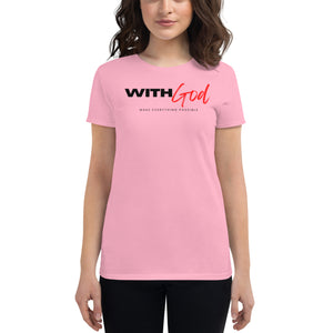 With God - Women's Short Sleeve T-Shirt