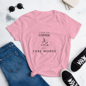 Coffee and Cuss Words - Women's Short Sleeve T-shirt