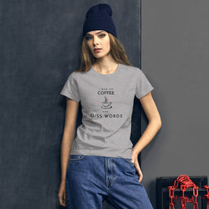 Coffee and Cuss Words - Women's Short Sleeve T-shirt